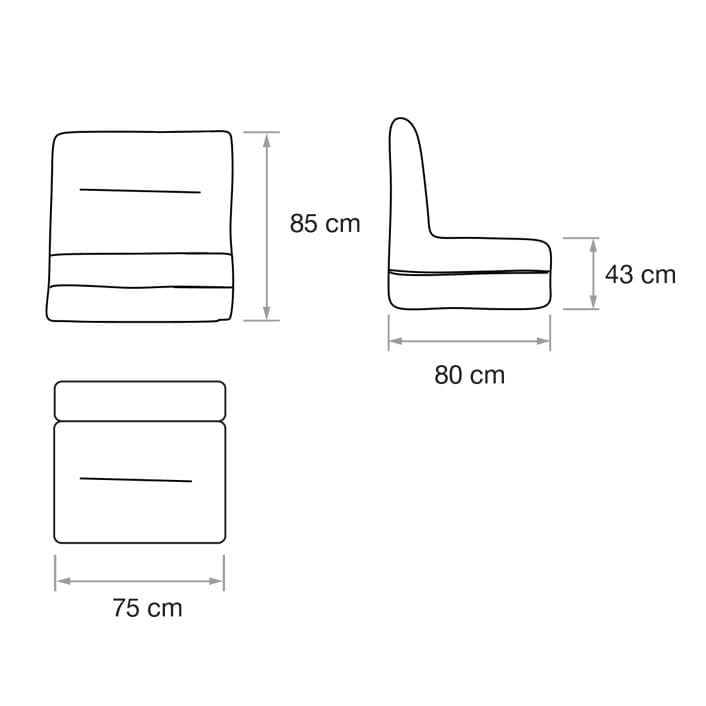 Тканевое садовое кресло In Stock Ogo ARCH-00050495 - Вид №13