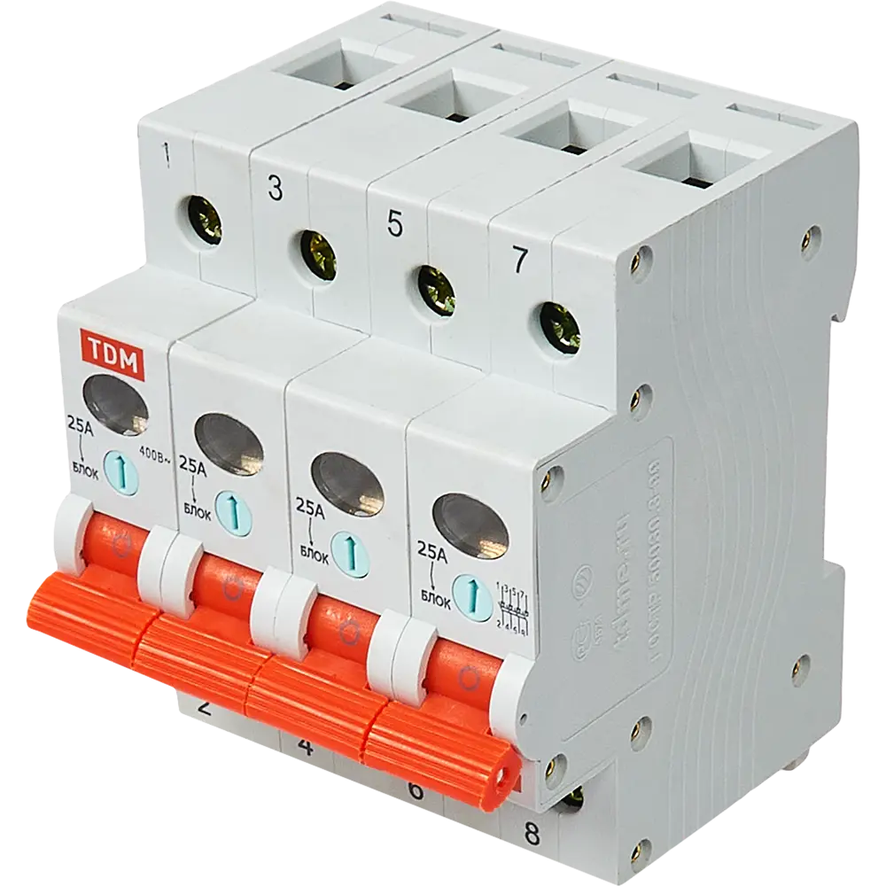 Выключатель нагрузки TDM Electric ВН-32 4P на 25 А 84399566 STLM-0049335