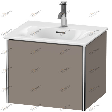 XS422104343 Тумбочка подвесная XSquare #XS4221 510 x 418 мм Базальт матовый, декор Duravit