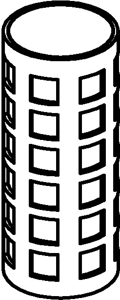 Danfoss FIA - фильтрующий элемент Вставка для FIA 150 (250 μ) 148H3142  - Вид №3
