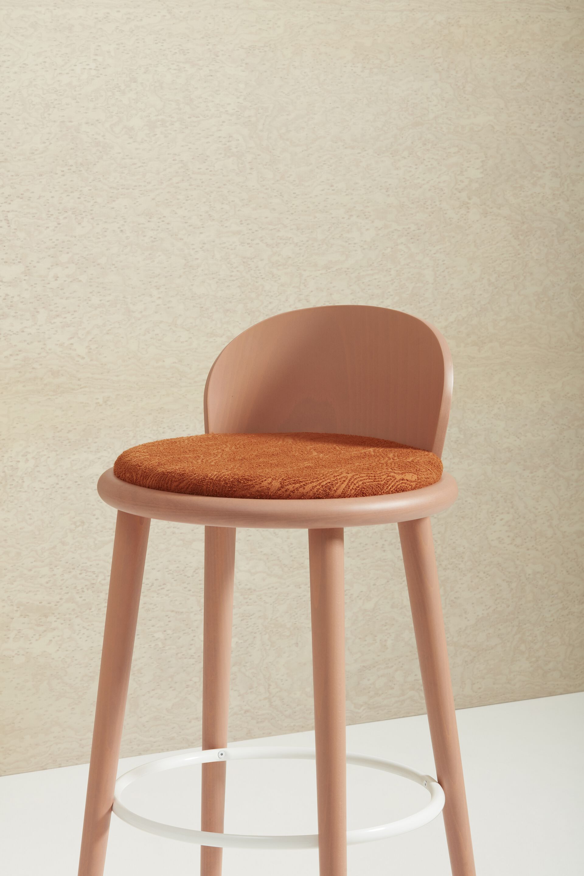 Высокий стул из бука с мягким сиденьем Billiani Veretta ARCH-00128911 - Вид №1