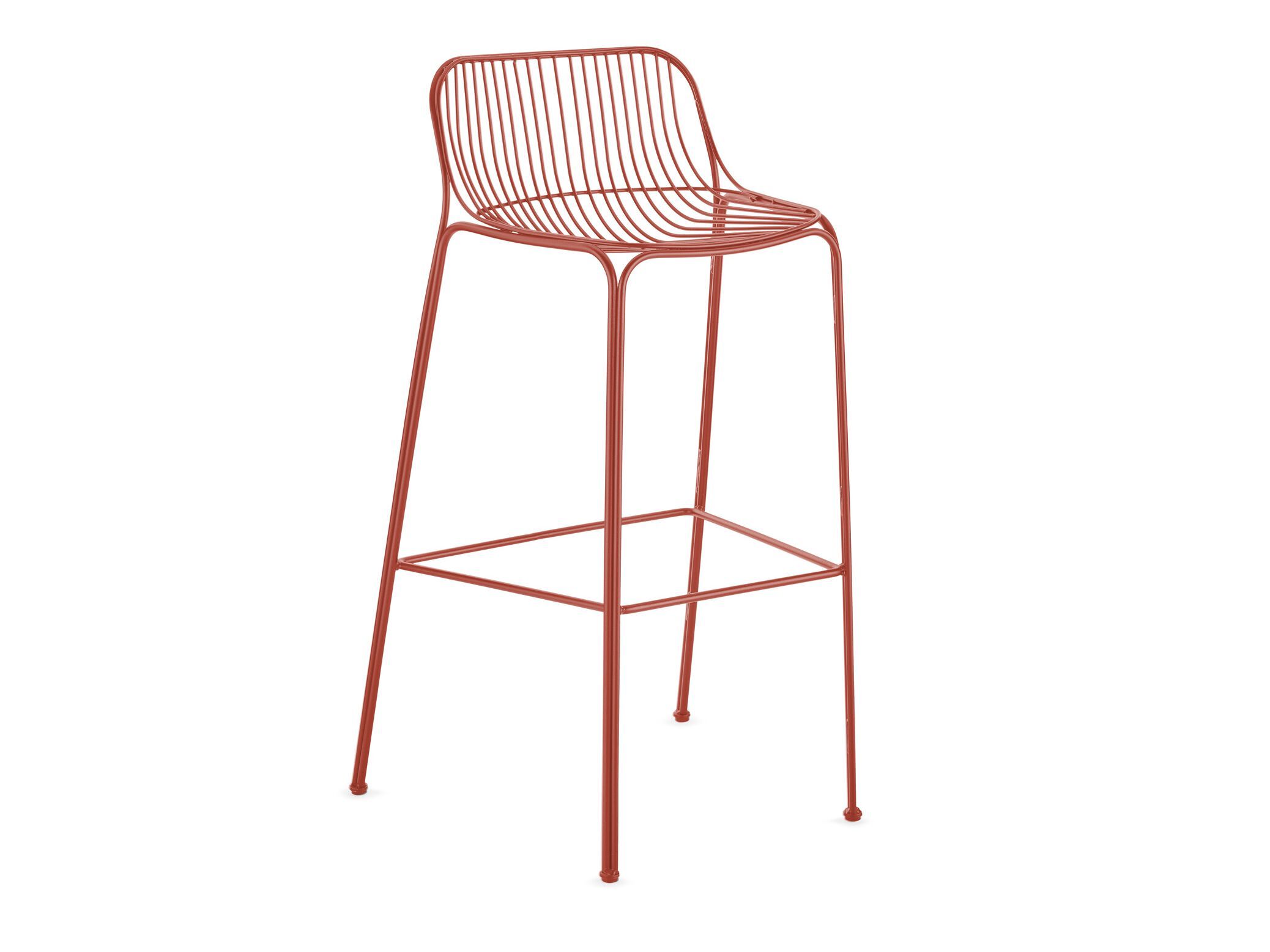 Высокий барный стул из оцинкованной стали с подставкой для ног Kartell Hiray ARCH-00128637 - Вид №14