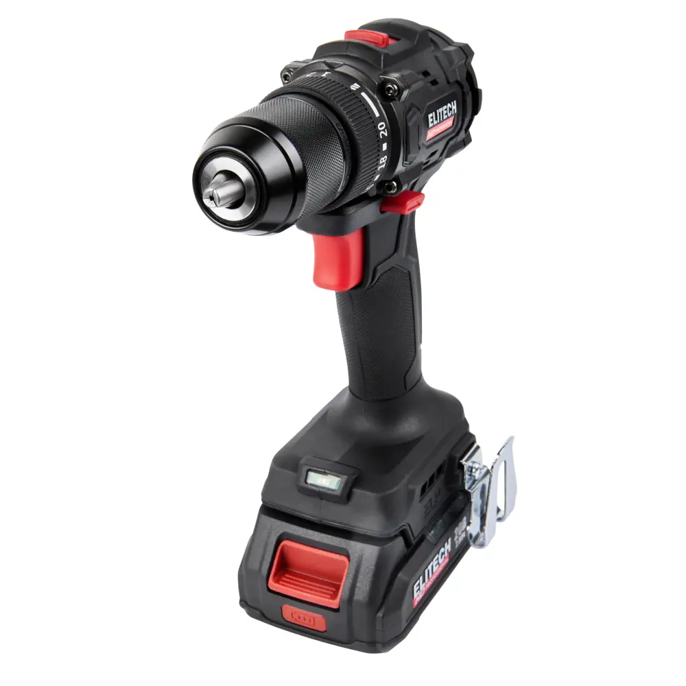 Аккумуляторная дрель-шуруповерт ELITECH HD CD20SL2 с двумя батареями 89391479 STLM-1541489 - Вид №7