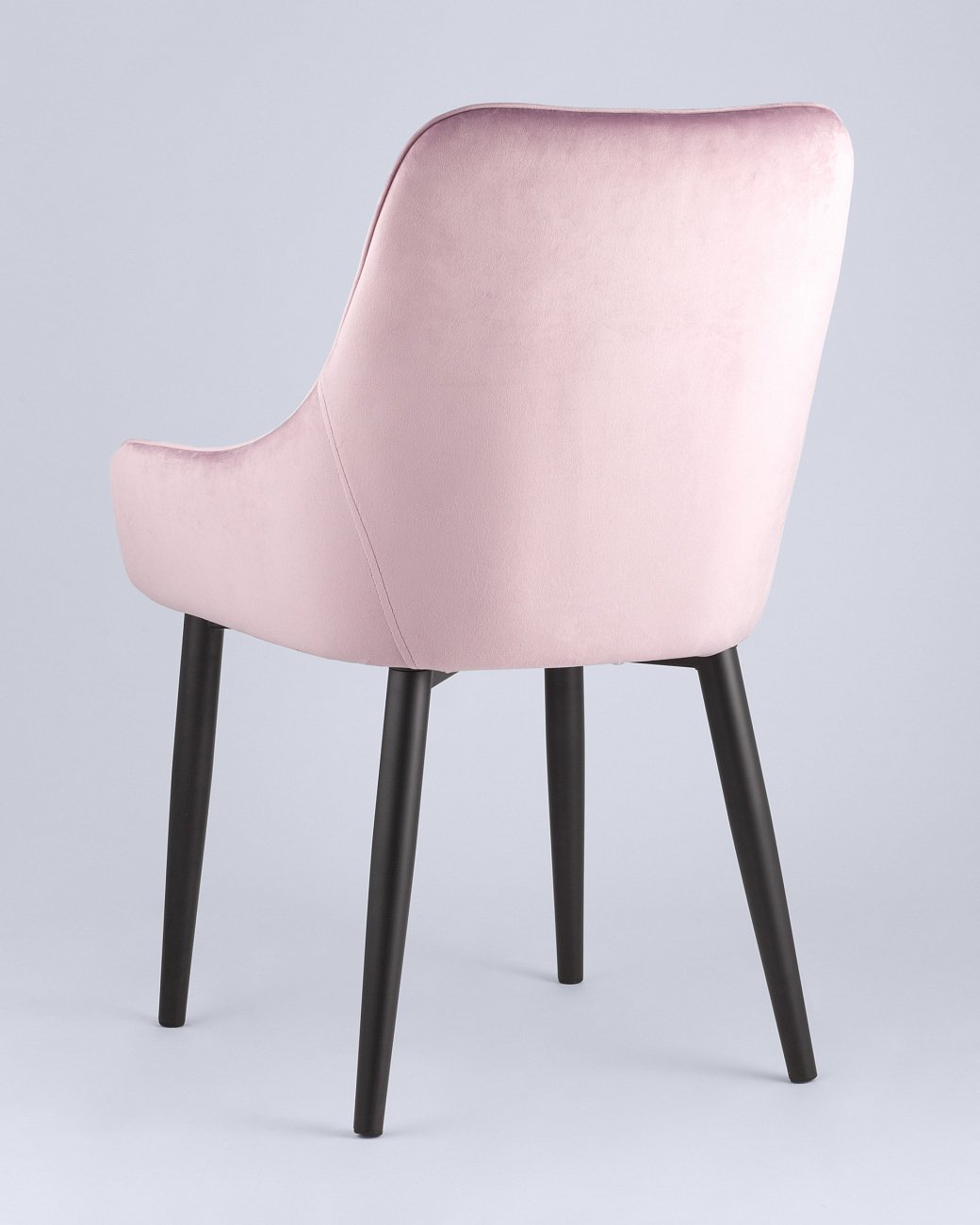 Стул с подлокотниками мягкий сиреневый с черными металлическими ножками "Диана" STOOL GROUP ДИЗАЙНЕРСКИЕ 00-3881952 Фиолетовый  - Вид №3
