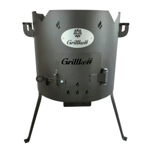 Печь под казан 12 л сталь черный