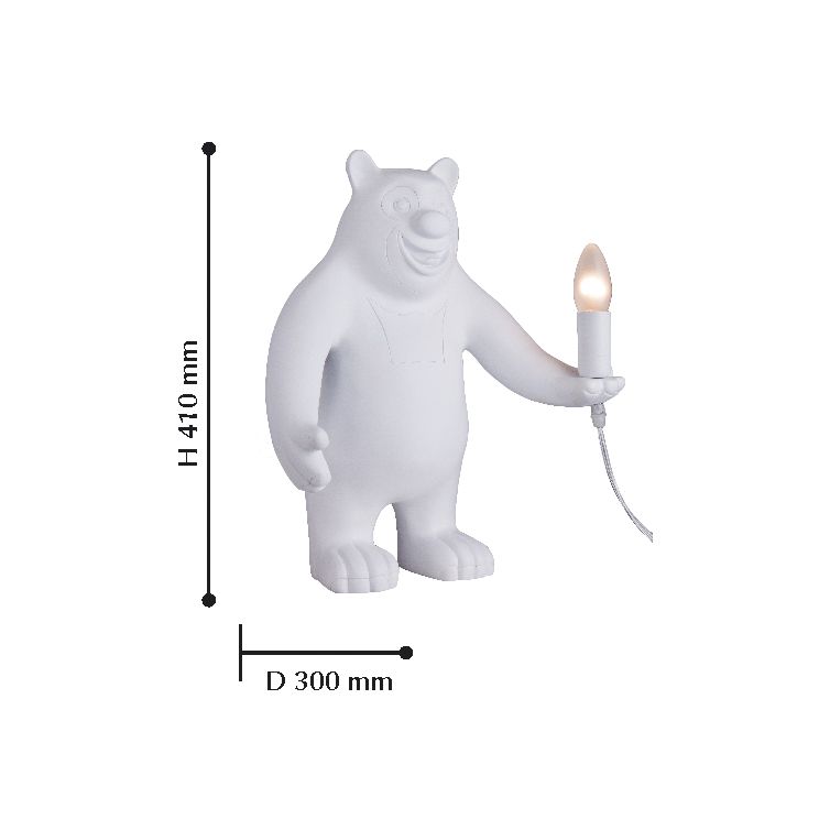 Настольная лампа Favourite Cunguro 2018-1T FAVOURITE ОРИГИНАЛЬНЫЕ, СВЕЧА 100358 Белый  - Вид №1