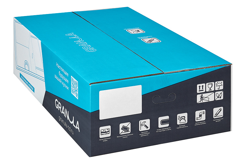 7804, БАЗАЛЬТ, кухонная мойка, кварц GRANULA 7804-ST196 - Вид №2