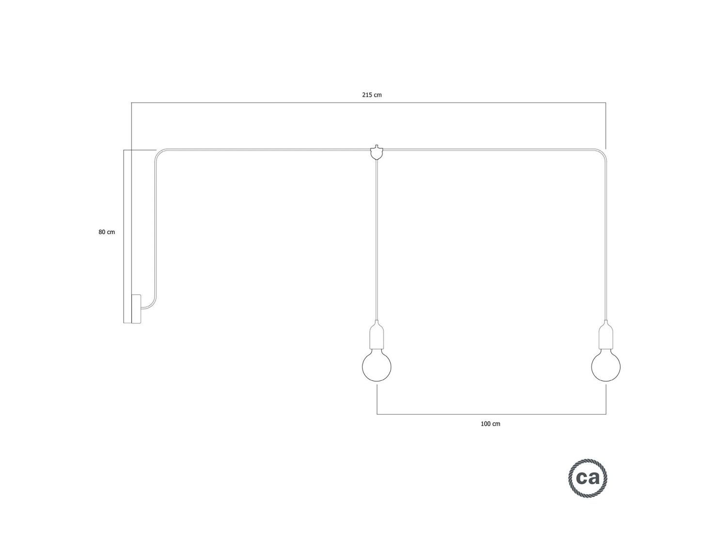 Открытый подвесной светильник Creative Cables F-SNAKE EIVA OUTDOOR LAMP ARCH-00094299 - Вид №3