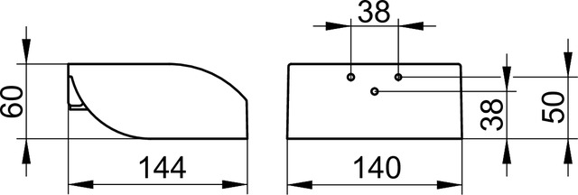 11660010000 Держатель для туалетной бумаги KEUCO Elegance - Вид №2