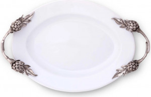 10648853 Vagabond House Блюдо сервировочное с ручками Vagabond House Артишок 48x30см, керамика Керамика