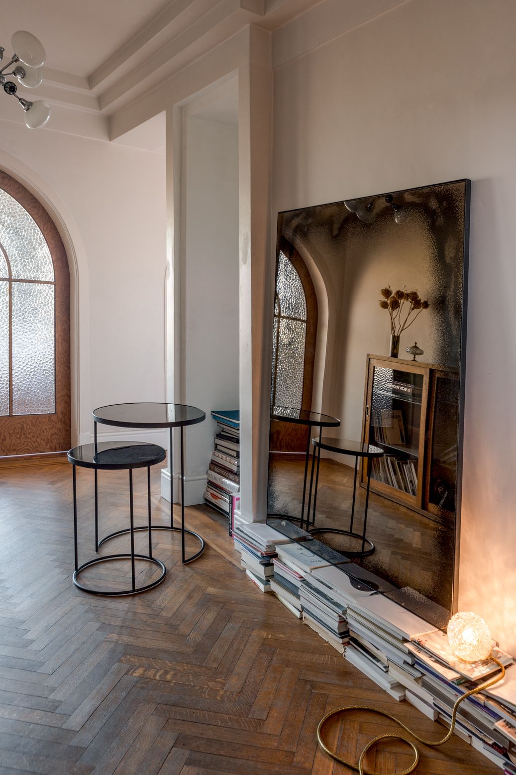 Прямоугольное зеркало с рамой стены Ethnicraft Состаренные зеркала ARCH-00020581 - Вид №1