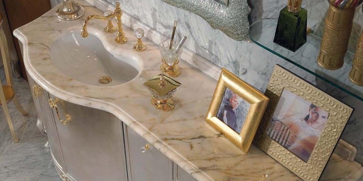 Комплект мебели для ванной 13/5 LINEATRE Gold Componibile 135 - Вид №1