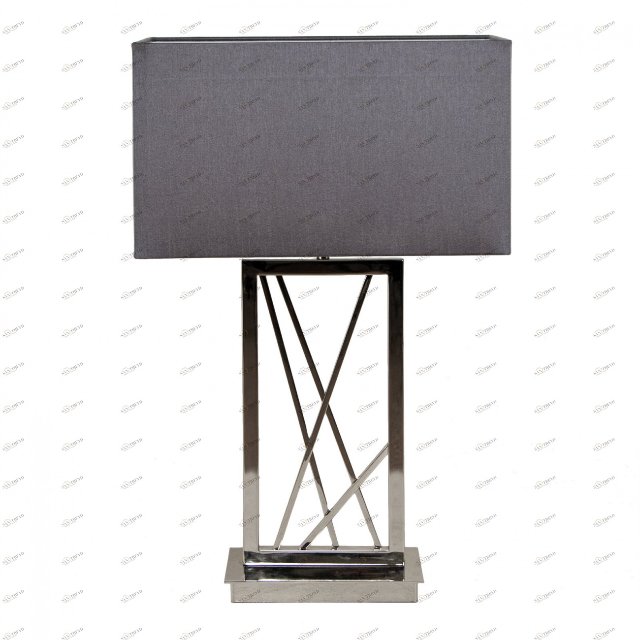 Настольная лампа Carinne Rectangle от RVAstley 5144 RVASTLEY ИНТЕРЬЕРНЫЕ 061797 Серый;хром 