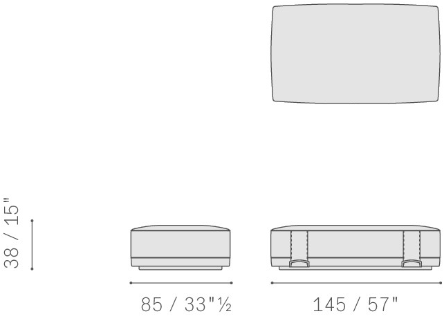 Poltrona Frau Прямоугольный пуф из ткани La collezione - mobili e complementi sun-id-1480978 - Вид №9