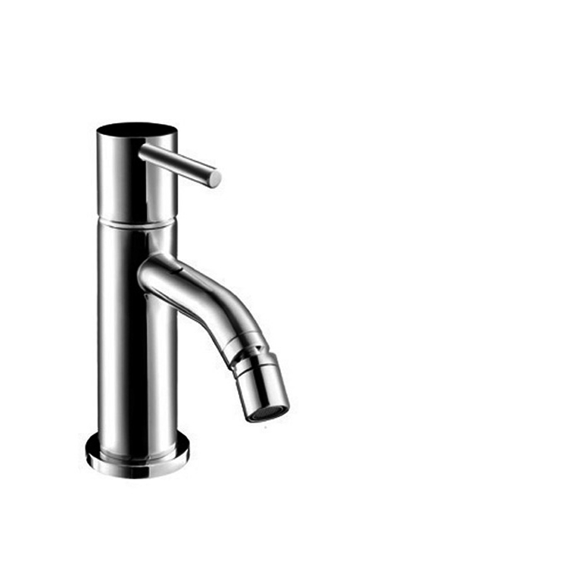 2808F  Смеситель для биде на 1 отверстие - SMALLвылет 11,5 см ручка ограничитель потока воды до 5 л/мин при 3 бар видимый аэратор подводка с донным клапаном Fantini Rubinetti NOSTROMO