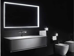 RIFRA Подвесная тумба под умывальник, лакированная глянцево-серый лак K.one