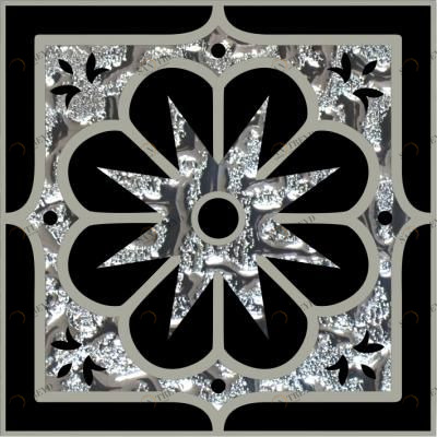 Напольная вставка Лира платина 8х8 Роскошная мозаика sun-id-329526