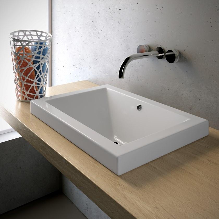 Lil4654001 Накладная раковина на столешницу  овальная Olympia Ceramica LAVABI D'ARREDO - Вид №1