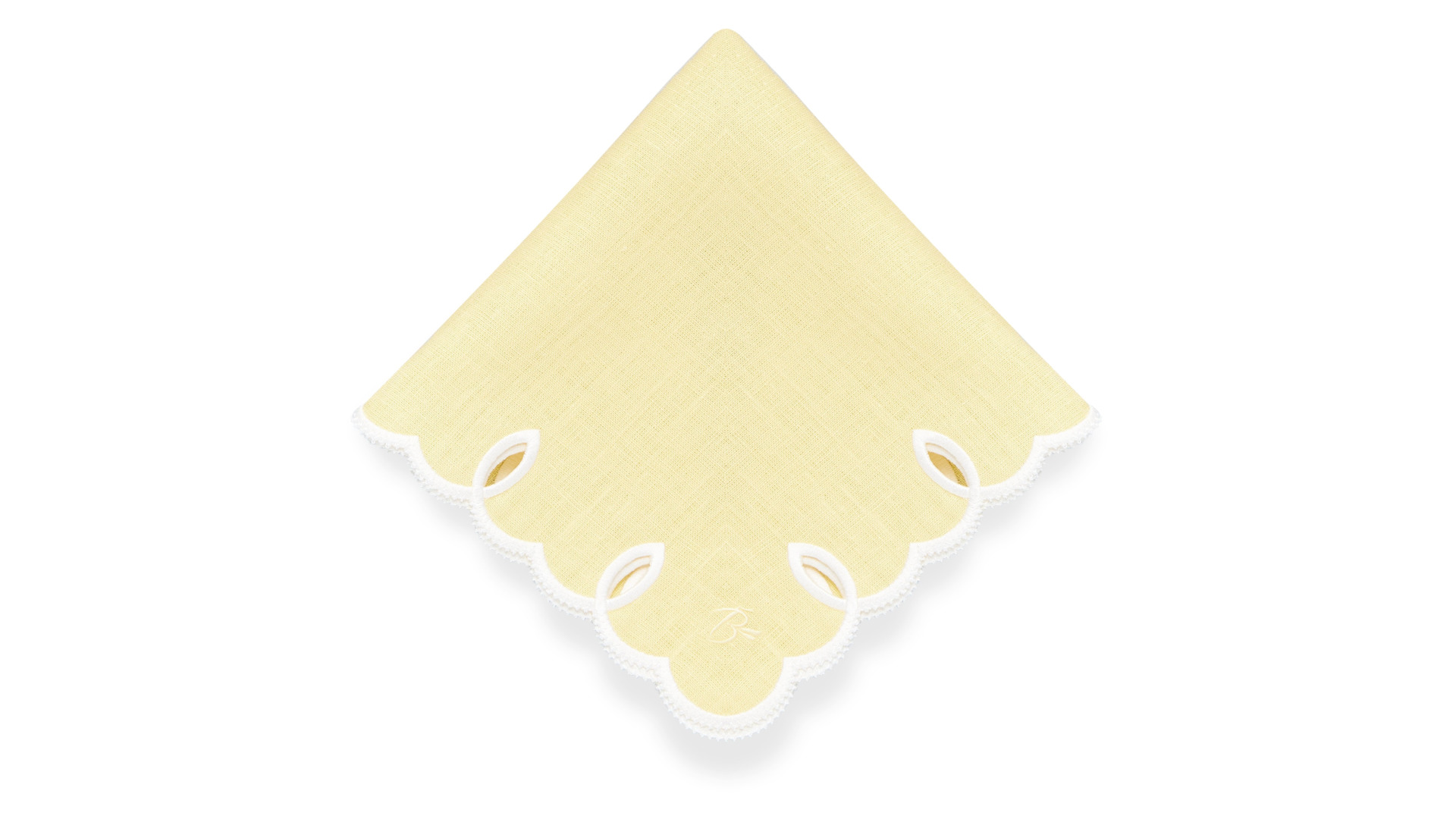 10677601 Truffle Bee Набор плейсматов-салфеток Truffle Bee Etretat 43см, 2шт, желто-белый, лен Ткань  - Вид №1