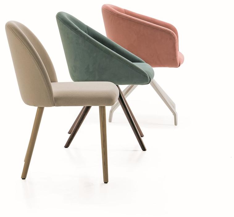 Luxy Стул на козелке из ткани с подлокотниками Bloom 4blfl42 - Вид №4