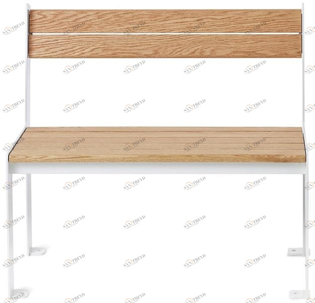 Nola Industrier Садовая скамейка из стали и дерева Low/high U11-59/2