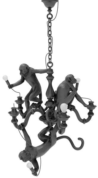 Seletti Светодиодная люстра из пластмассы The monkey lamp sun-id-1501264 - Вид №1