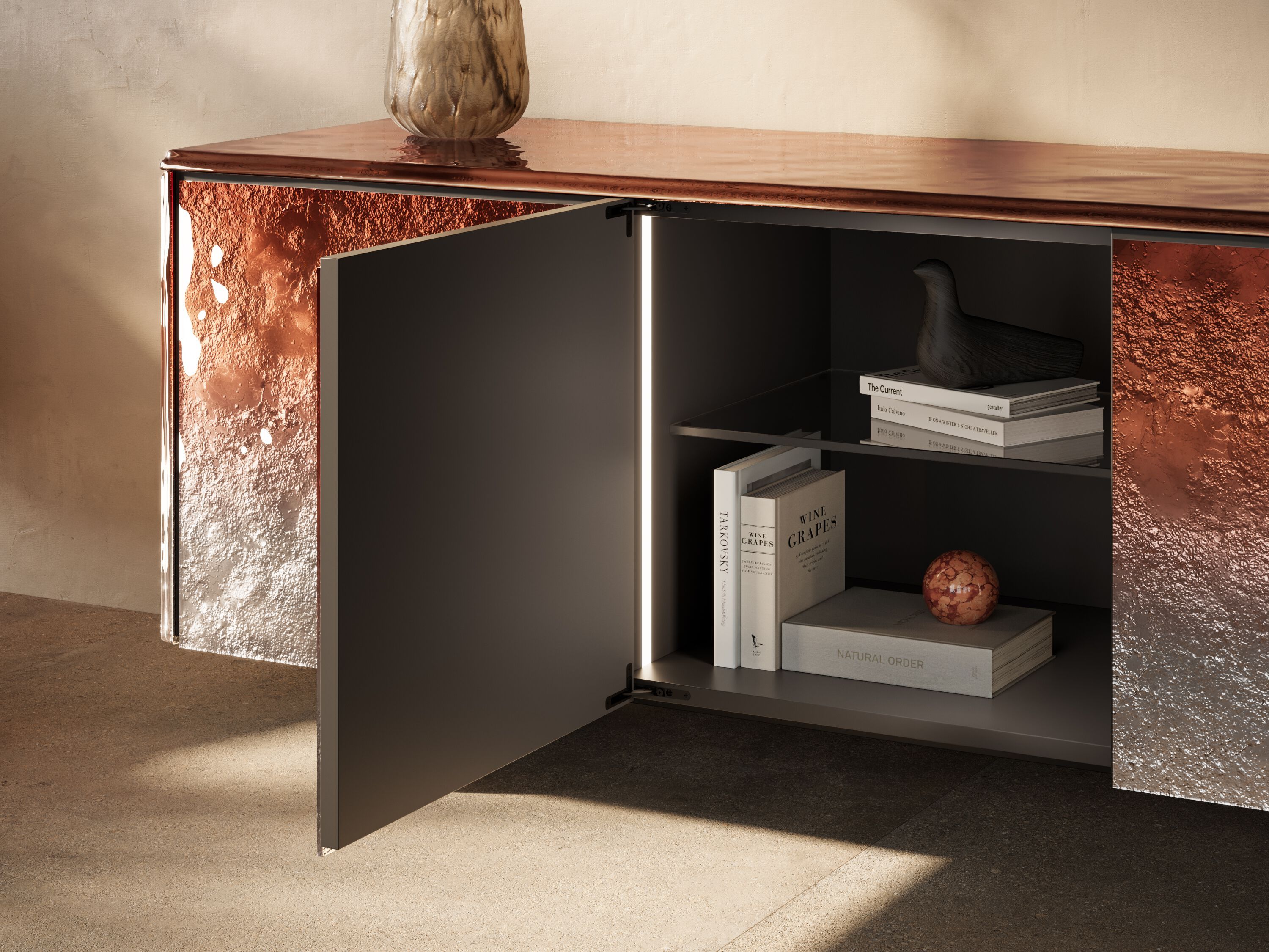 Стеклянный шкаф со встроенным освещением ARTE VENEZIANA Melt ARCH-00119155 - Вид №3