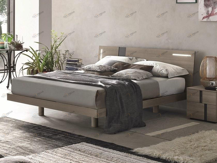 Gruppo Tomasella Двуспальная кровать ясень со встроенной подсветкой Tablet sun-id-1415986