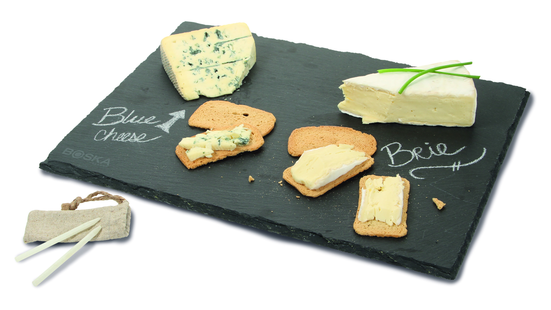 10599398 Boska Доска сервировочная для сыра и закусок Boska 40х30х0,9см, сланец, (черная) Сланец  - Вид №1