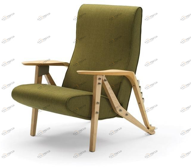 Zanotta Кресло с откидной спинкой из ткани или кожи Carlo mollino cm 2020 sun-id-1416659