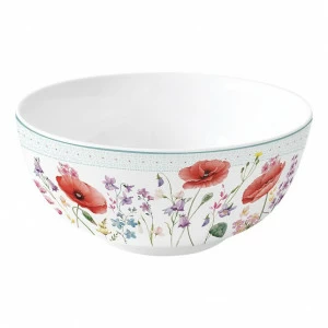 Салатник фарфоровый белый с красным "Красные маки" EASY LIFE КРАСНЫЕ МАКИ 00-3947004 Белый;красный
