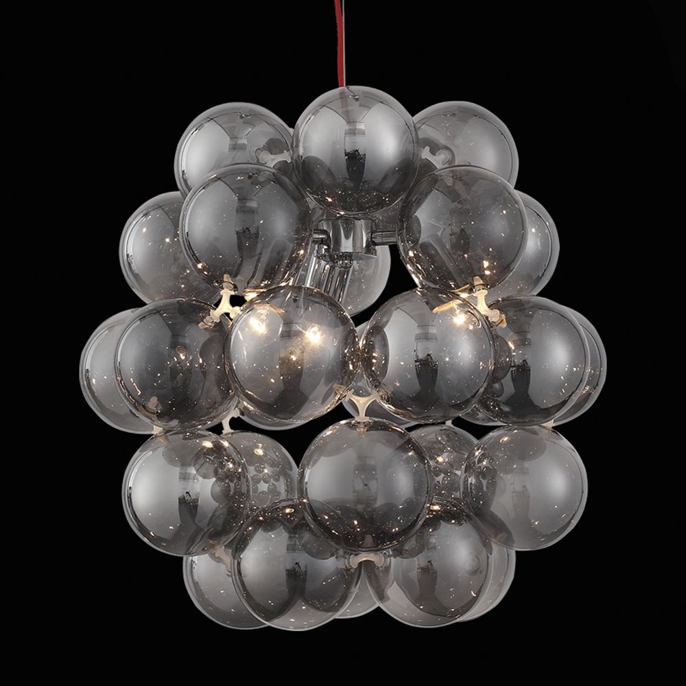 Подвесная люстра ST Luce Odetta SL533.403.03 ST LUCE ДИЗАЙНЕРСКИЕ, ODETTA, ШАР 057863 Серый  - Вид №1