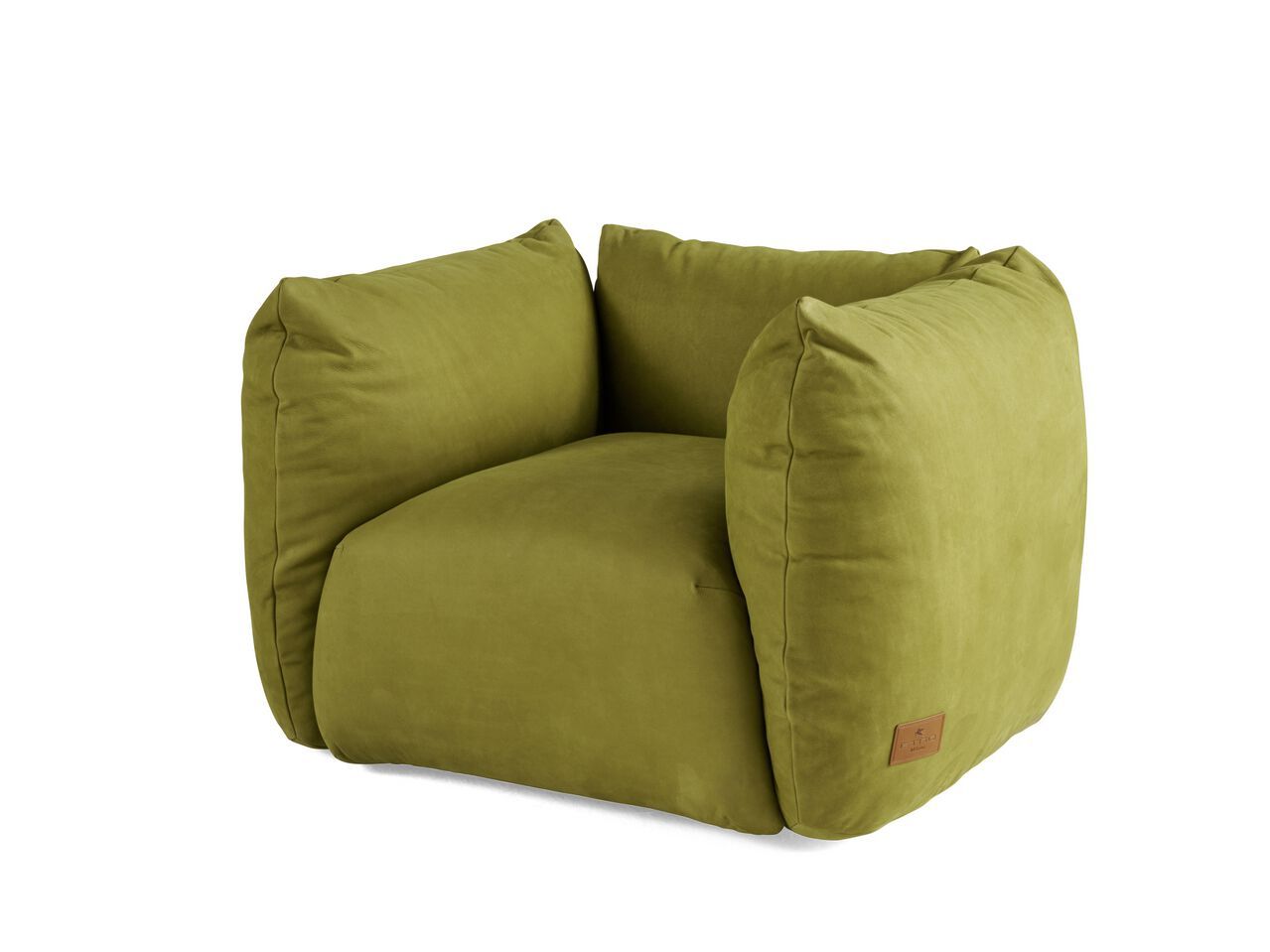 Кожаное кресло с подлокотниками ETRO Home Interiors Cushy ARCH-00029668 - Вид №3