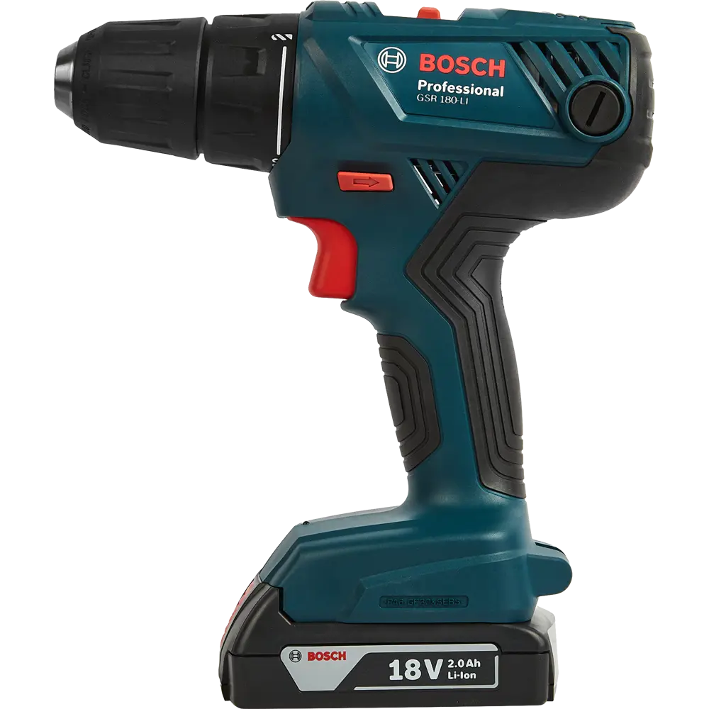 Дрель аккумуляторная Bosch GSR180 18 В Li-Ion 1х2 А/ч BOSCH PROFESSIONAL STLM-2111453 - Вид №2