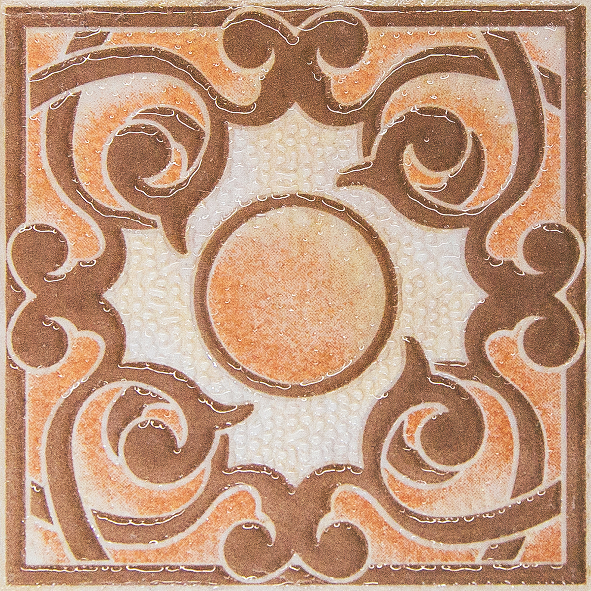 LB CERAMICS Санторини - Декоративная вставка 10х10 см под натуральный камень 88295543 STLM-0077474