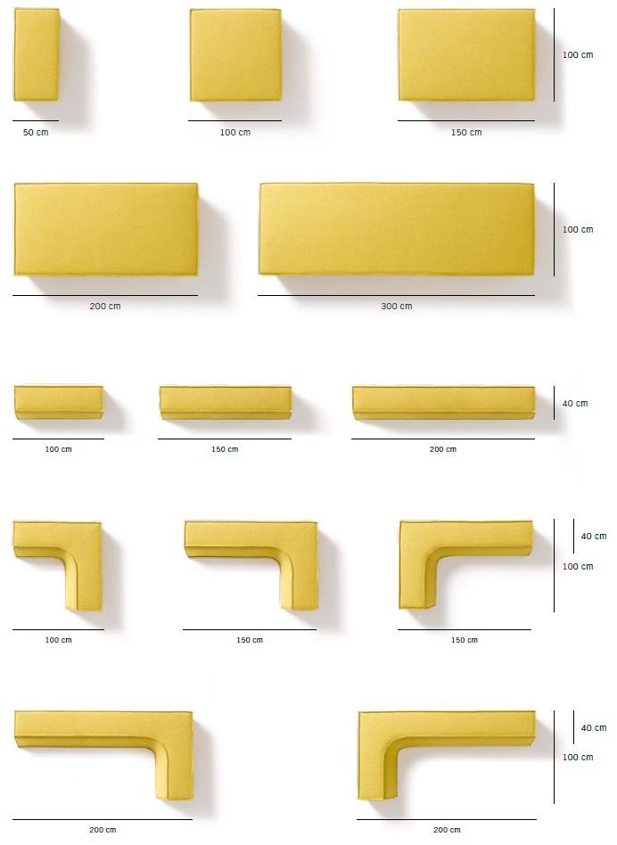 COR Диван из ткани с шезлонгом Trio sun-id-1481854 - Вид №3