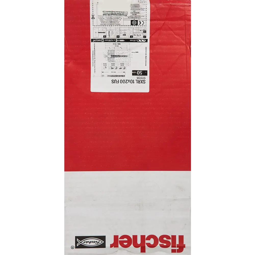 Дюбель фасадный с шурупом SXRL10X200FUS,50 шт. 82150285 STLM-2109265 FISCHER  - Вид №3