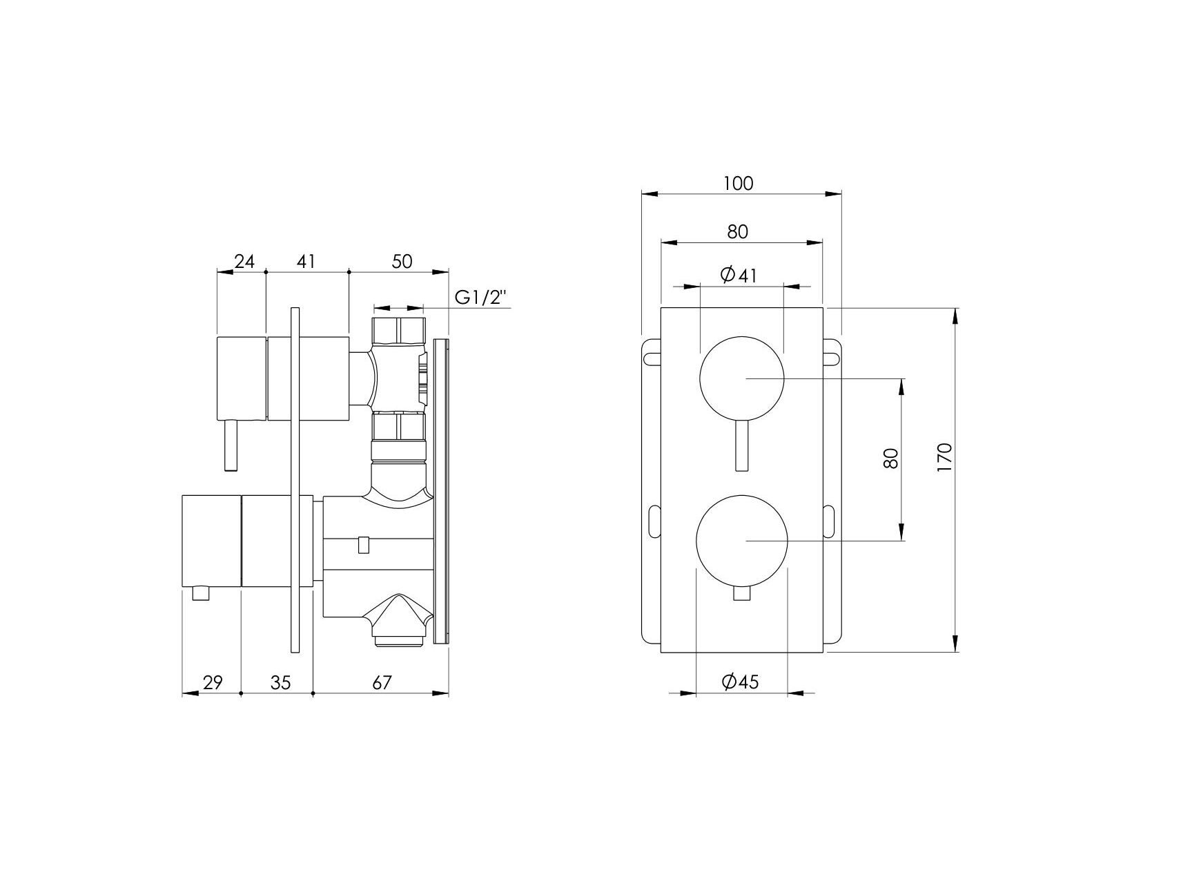 Смеситель для душа Inbani CODE CD101 ARCH-00143948 - Вид №2
