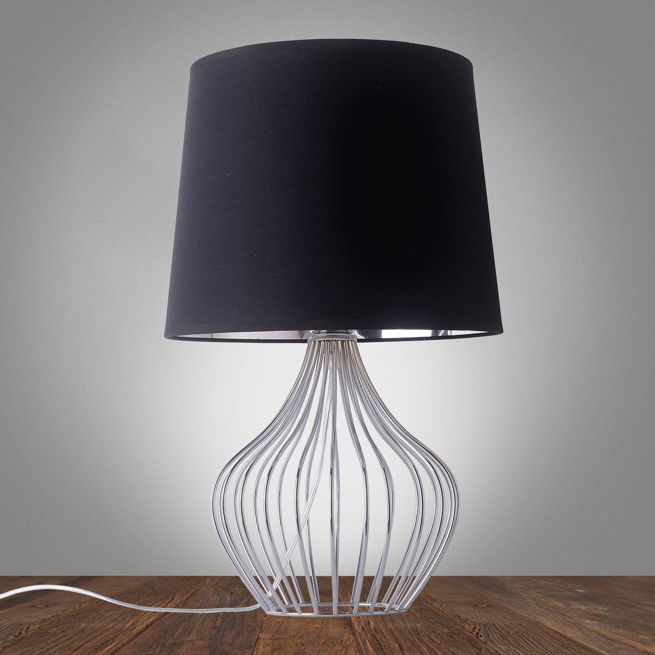 Настольная лампа Omnilux Caroso OML-83534-01 OMNILUX ВАЗА 220953 Серебро;черный  - Вид №1