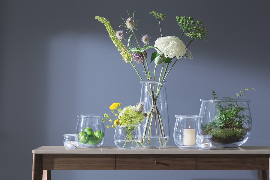 Ваза стеклянная прозрачная 15 см Collar LSA INTERNATIONAL - 300595 Прозрачный  - Вид №1