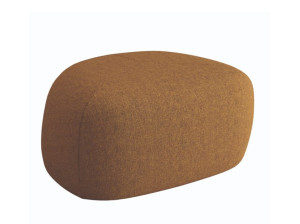 Овальный пуф из ткани