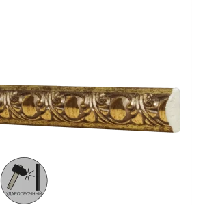 Молдинг настенный полистирол Decomaster 130C-58 золотой 8х15х2000 мм