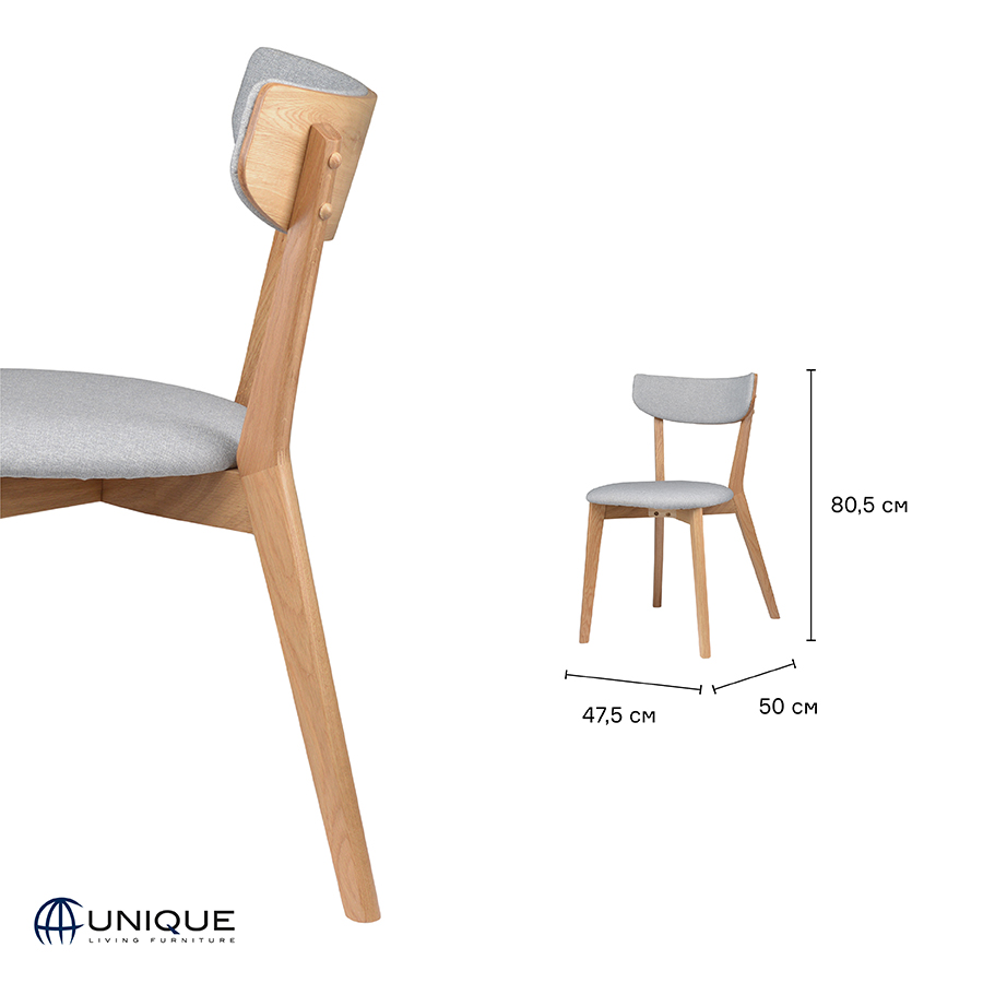 38000202 Стул , pero, серый Unique Furniture  - Вид №16