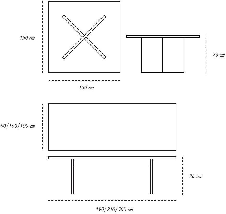 Scarlet Splendour Прямоугольный обеденный стол Nesso sun-id-1482675 - Вид №8