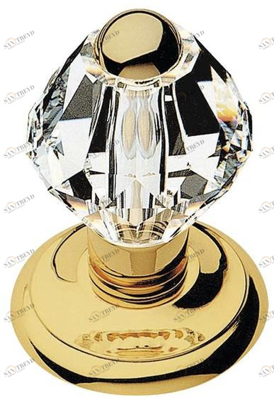 LINEA CALI' Дверная ручка из хромированной латуни с кристаллами swarovski® Crystal sun-id-1494003