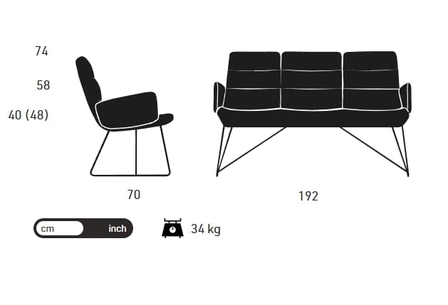 3-местный диван KFF Arva ARCH-00016744 - Вид №2