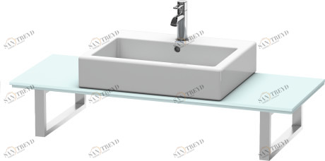 XL012C00909 X-Large Консоль для накладных раковин и встраиваемых умывальников Светло-голубой матовый декор Duravit