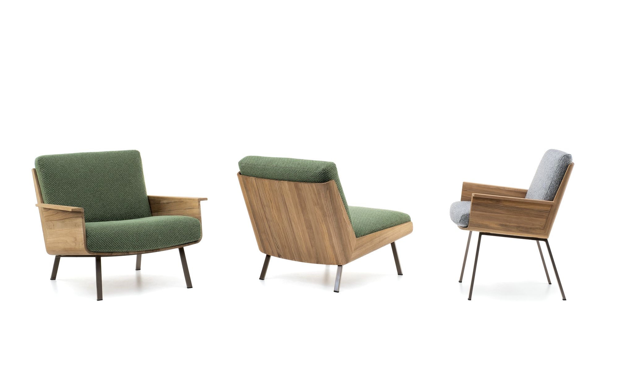 Открытый стул с тиковым корпусом Minotti Daiki Outdoor ARCH-00015701 - Вид №2