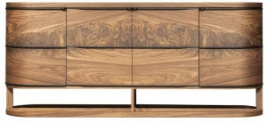 Mobi Комод из фанерованной древесины с распашными дверцами Aria