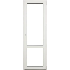 Балконная дверь ПВХ Deceuninck 2180x670 мм (ВxШ) правая поворотная двуxкамерный стеклопакет белый/белый